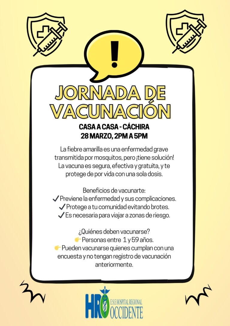 Jornada de Vacunación en Cáçhira: Protege tu Salud y la de tu Comunidad Jornada de Vacunación en Cáçhira: Protege tu Salud y la de tu Comunidad