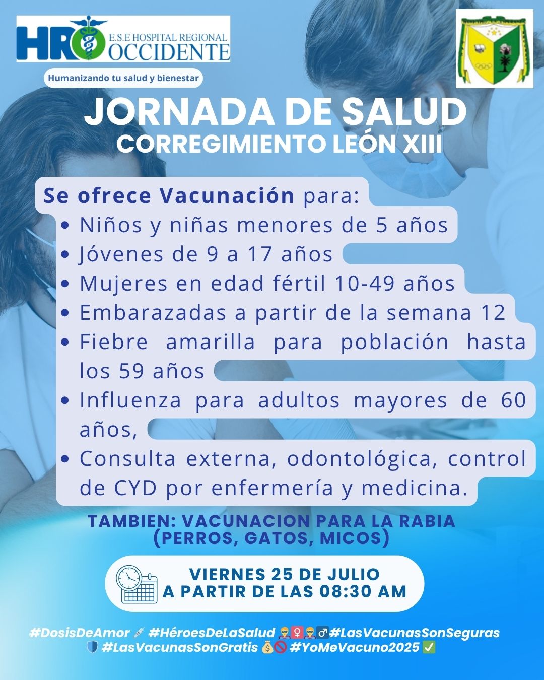 ¡Gran Jornada de Salud en el Corregimiento León XIII!
